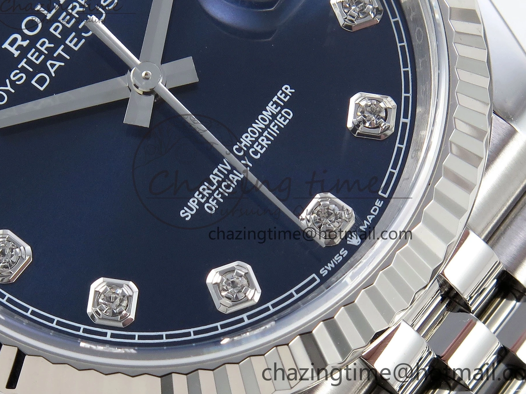 VR3235 Bracelet 126234 1:1 Jubilee Dial 36 904L Steel Edition SS Blue on DateJust APF Diamonds Best 0204
